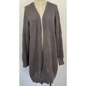 Torrid Womans Size 2 Gray Button front sweater Jacket